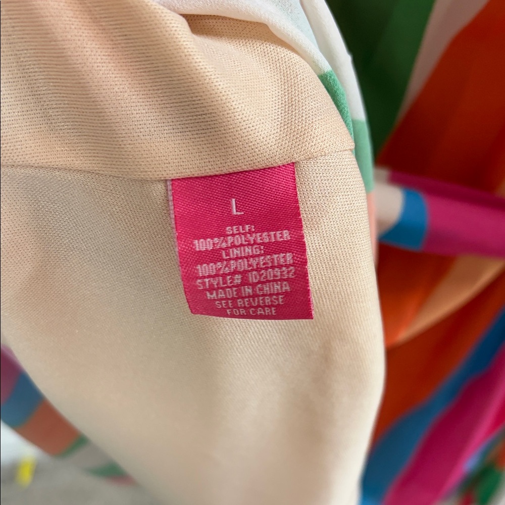 Colorful Striped One-Shoulder Dress - Picture 12 of 15